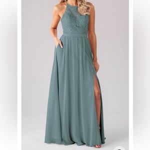 Kennedy Blue Deep Sea Beaded Dress Size 18